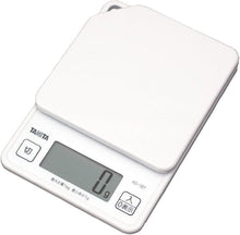 Carregar imagem no visualizador da galeria, タニタ クッキングスケール KD-187 WH|1g単位で正確に計量・最大1kg|壁掛けOK・薄型・収納便利|料理・お菓子作りに最適|ホワイト|Tanita