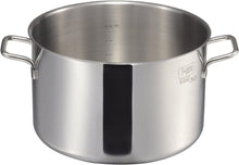 Cargar imagen en el visor de la galería, MTI IH F-PRO 半寸胴鍋(目盛付)45cm – 高耐久ステンレス&チタン加工の業務用鍋