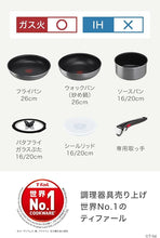 Load image into Gallery viewer, T-fal Ingenio Neo Fraise Grey 9-Piece Set | Removable Handle Cookware | Gas Stovetop Only | Dishwasher Safe | PFOA-Free | L16199