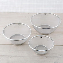 Load image into Gallery viewer, KAI Stainless Steel Bowl & Mesh Strainer 6-Piece Set | 18 / 21 / 24 cm | Nesting Design | With Measurement Marks | Dishwasher Safe | Made in Japan