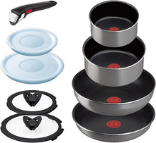 Load image into Gallery viewer, T-fal Ingenio Neo Fraise Grey 9-Piece Set | Removable Handle Cookware | Gas Stovetop Only | Dishwasher Safe | PFOA-Free | L16199