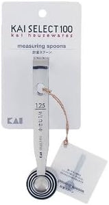 【貝印 計量スプーン SELECT100 DH3006】｜正確な計量×置いたまま使える機能美｜18-8ステンレス製・5本セット・日本製｜KAI