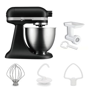 KitchenAid スタンドミキサー 3.5QT + フードグラインダー特別セット｜10段階スピード・メタル製ボディ・高耐久