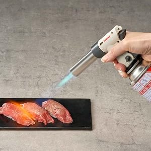 炙りの達人 クッキングトーチバーナー CB-TC-CKWH｜料理仕上げ・キャンプ・安心設計